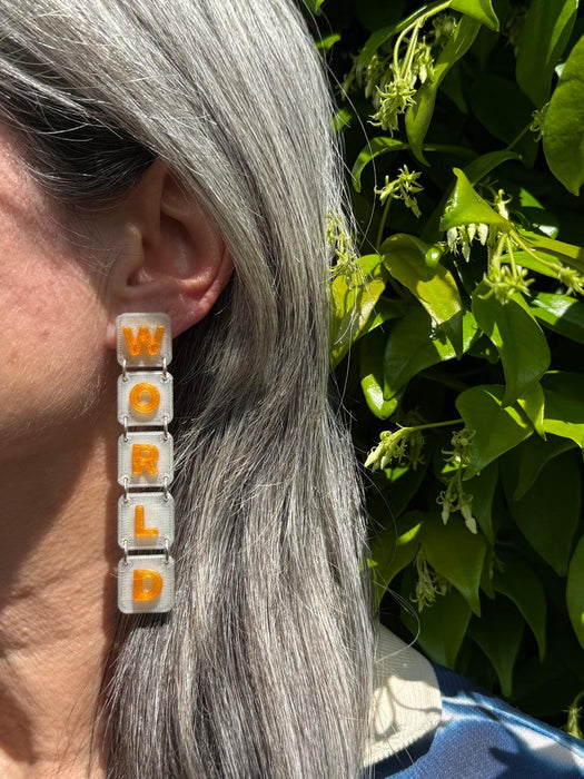 ✨ Orange WORLDWIDE Earrings ✨