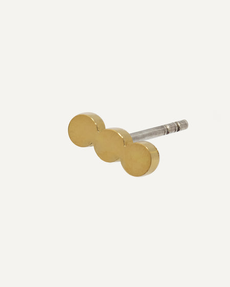 Paula Gold Stud Earring from Sandrine Diodati.