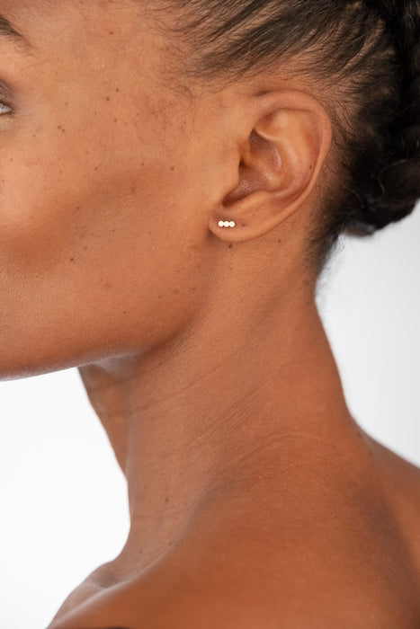 Paula Gold Stud Earring from Sandrine Diodati.