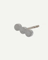 Silver Stud Earring from Sandrine Diodati.