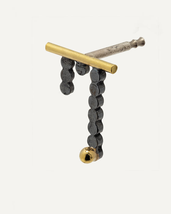 Captain Bar Stud Earring from Sandrine Diodati.