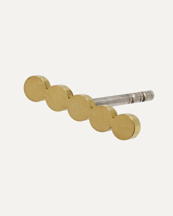 Paula Gold Stud Earring from Sandrine Diodati.