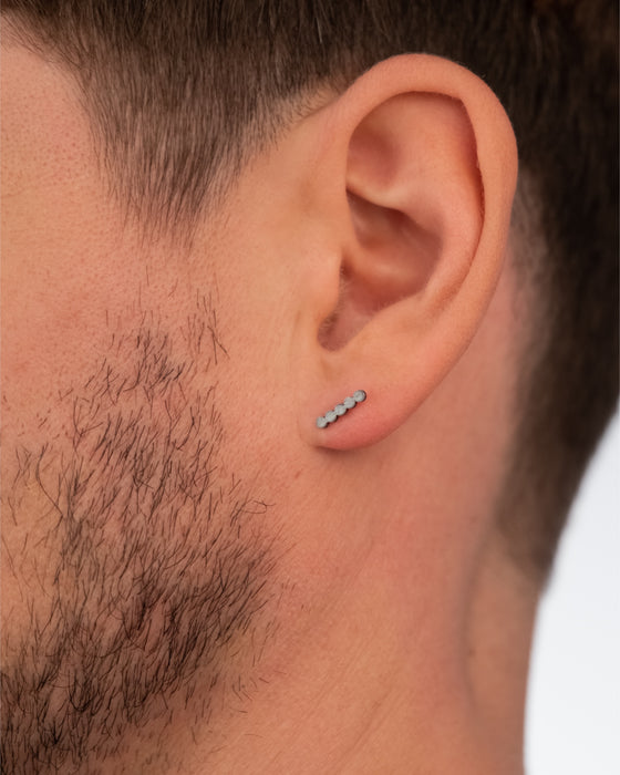 Silver Stud Earring from Sandrine Diodati.